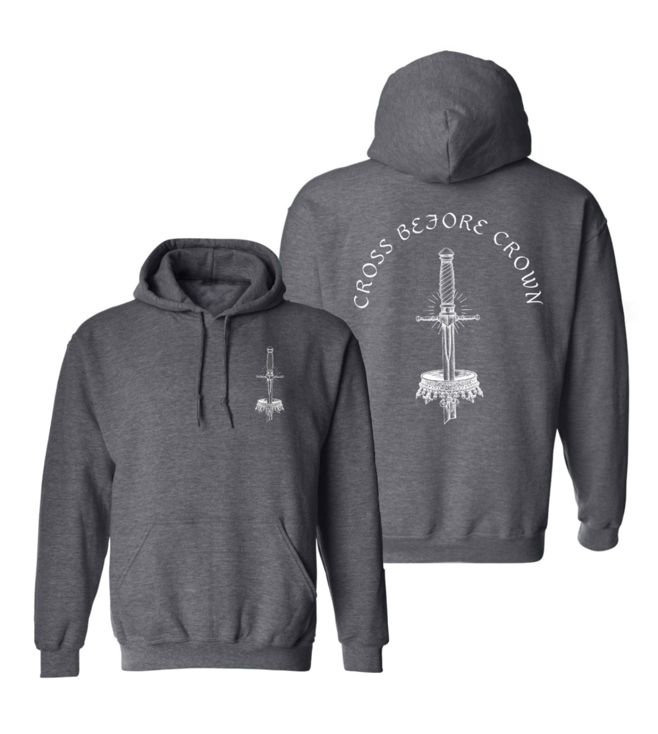 Cross Before Crown Logo Hoodie